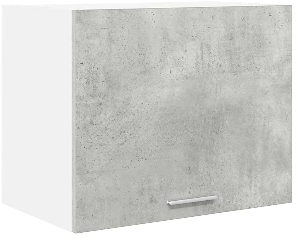 vidaXL Κρεμαστό ντουλάπι με αποθήκευση 2 pcs Σκυρόδεμα Γκρι και Λευκό