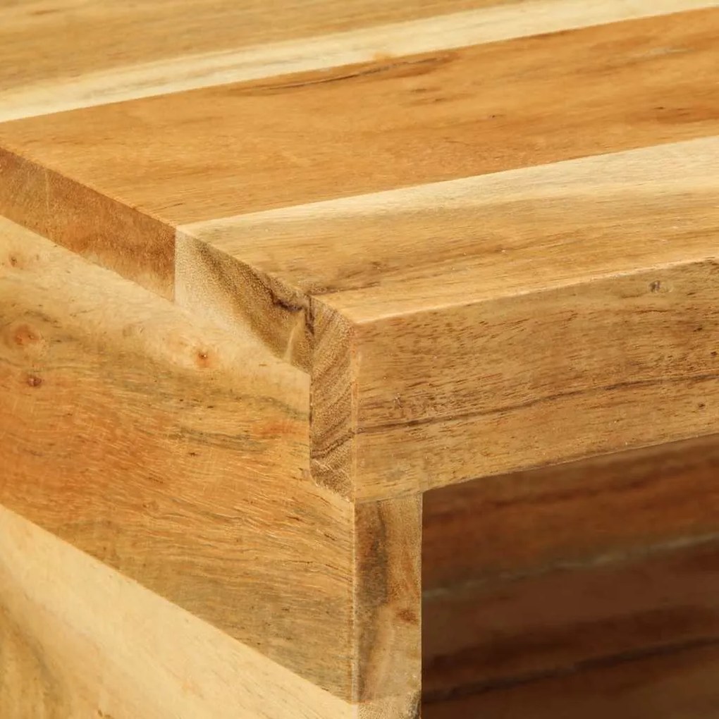 Επίτοιχο ντουλάπι τηλεόρασης 40x30x19 cm Μασίφ ξύλο ακακίας - Καφέ