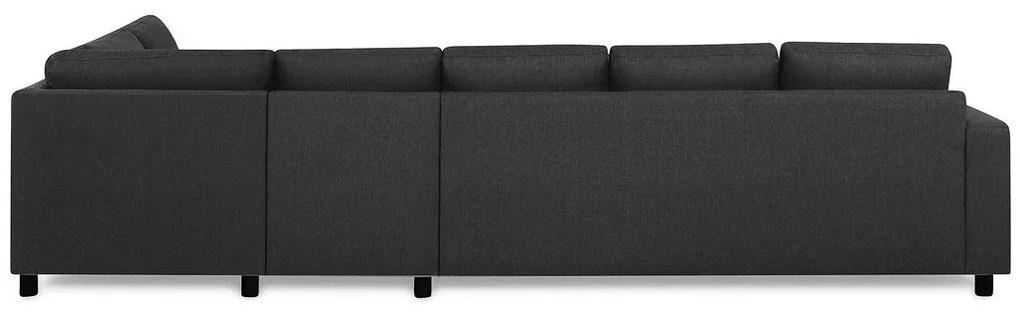 Γωνιακός Καναπές Scandinavian Choice C150, Ανθρακί, Μαύρο, 347x199x79cm, Πόδια: Πλαστική ύλη | Epipla1.gr