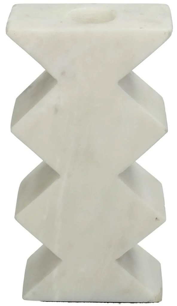Κηροπήγιο ArteLibre Λευκό Μάρμαρο 8x4x15.5cm-05153819