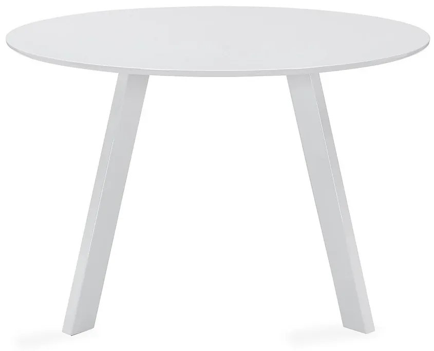Τραπέζι Riverton 495, Άσπρο, 76cm, Ινοσανίδες μέσης πυκνότητας, Μέταλλο