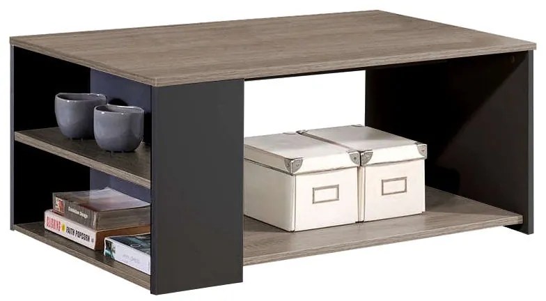 ΤΡΑΠΕΖΑΚΙ ΣΑΛΟΝΙΟΥ ARTELIBRE AMIRA ΜΟΡΙΟΣΑΝΙΔΑ RAW ENDGRAIN OAK/ANTHRACITE 110X60X42CM