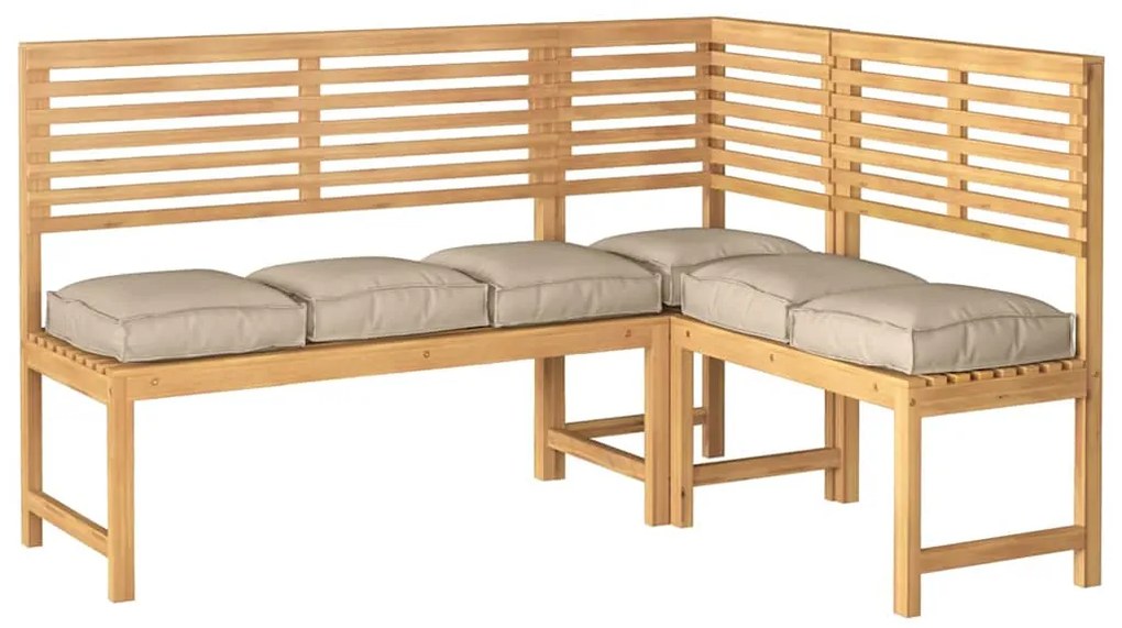 vidaXL Μαξιλάρι παλέτας για κάθισμα 6 pcs Taupe 40 x 40 x 8 εκ.