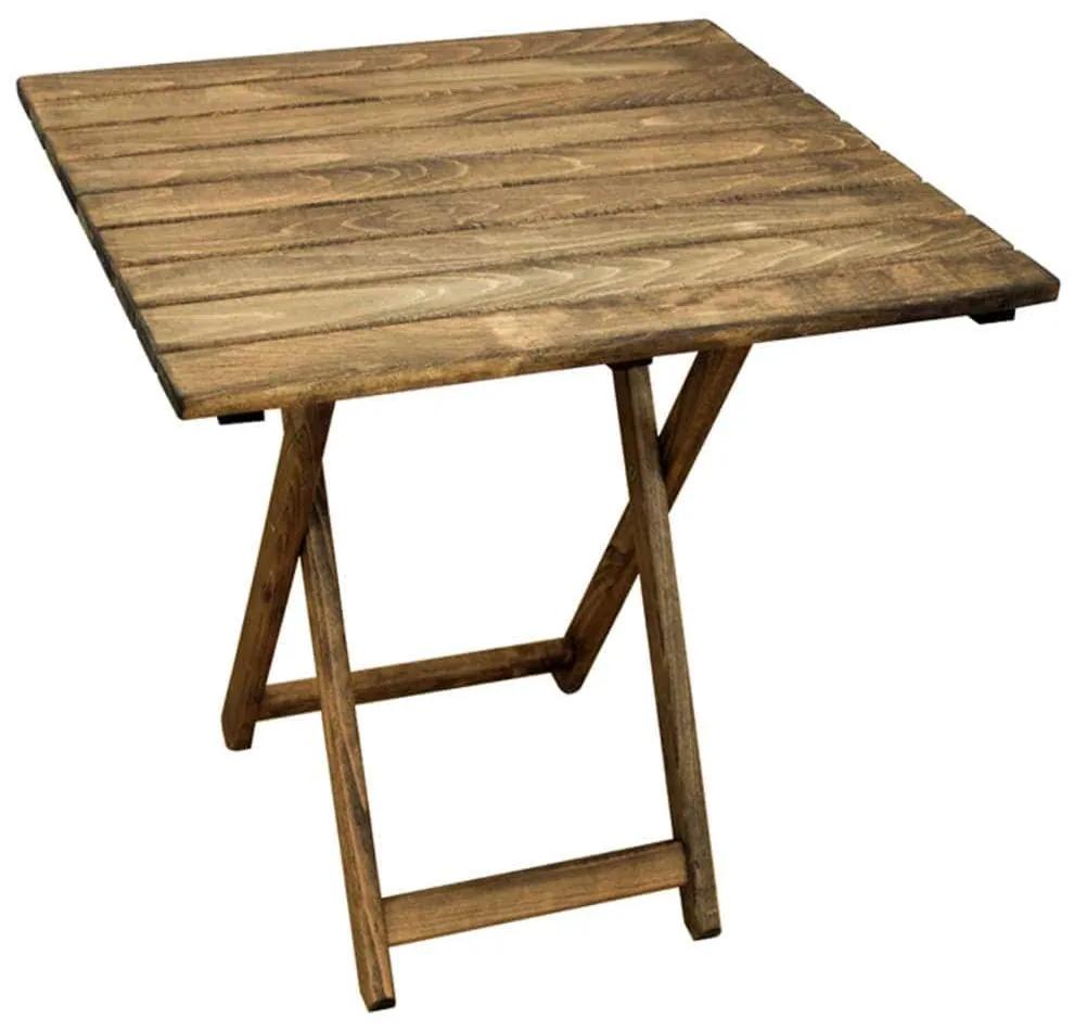 Τραπέζι Πτυσσόμενο Πηχάκι 63.0011 70x67x73cm Walnut