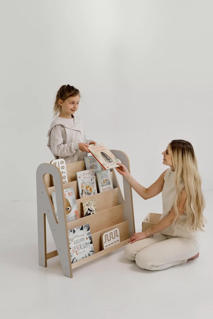 Βιβλιοθήκη Montessori Slim Medium BabyWood