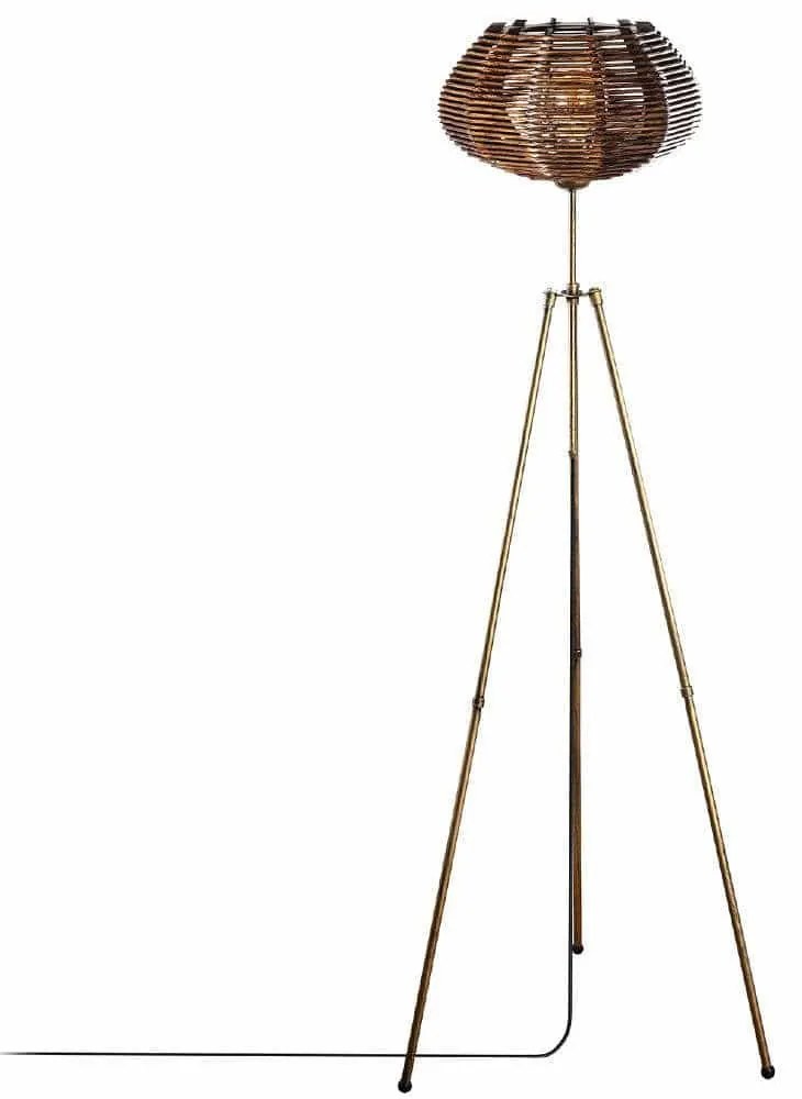 Φωτιστικό Δαπέδου Ellipse 390FLH2198 35x35x160cm 1xE27 40W Antique Gold Opviq