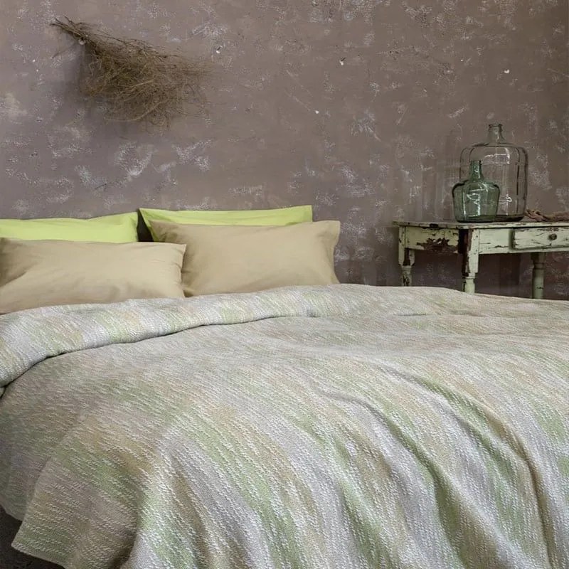 Κουβέρτα Calida Olive Nima Υπέρδιπλo 230x250cm 100% Cotton
