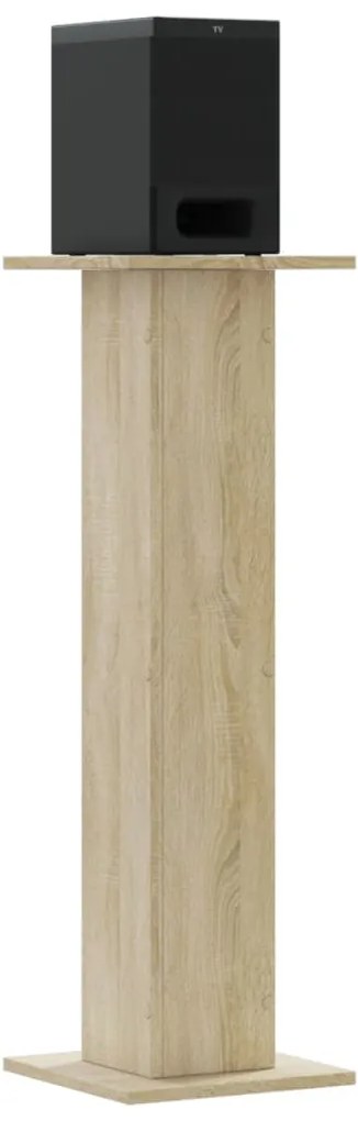 vidaXL Βάσεις Ηχείων 2 Τεμ. Sonoma Δρυς 30x30x95εκ. Επεξεργασμένο Ξύλο