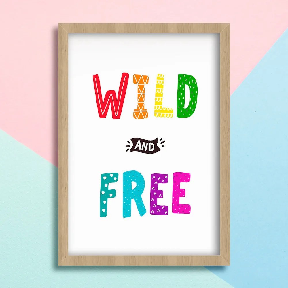 Παιδικό Πόστερ Wild &amp; Free KD103 13cm x 18cm Εκτύπωση Πόστερ (χωρίς κάδρο)