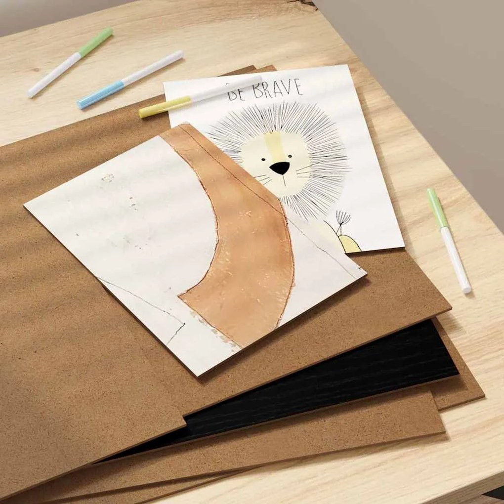 vidaXL Διακοσμητικά Πάνελ 50 pcs Μαύρη δρυς 30 x 42 x 0.3 εκ