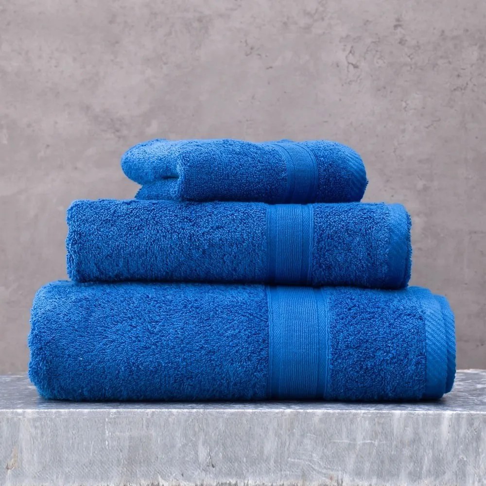 Πετσέτα Illusion Blue Ρυθμός Προσώπου 50x90cm 100% Cotton