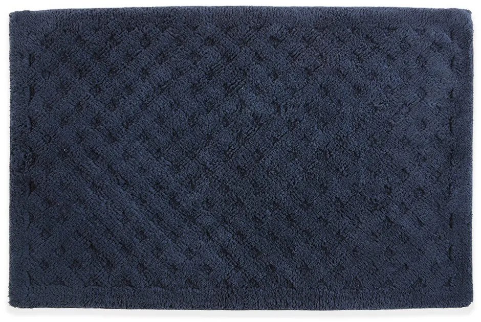 Πατάκι Μπάνιου Vania Blue-Black Nef-Nef Homeware 60X90 100% Βαμβάκι