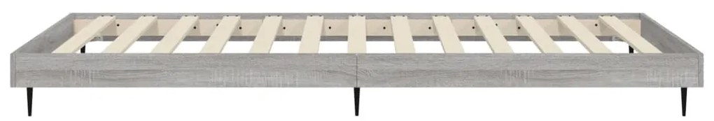 vidaXL Πλαίσιο Κρεβατιού Γκρι Sonoma 90 x 190 εκ. Επεξεργασμένο Ξύλο