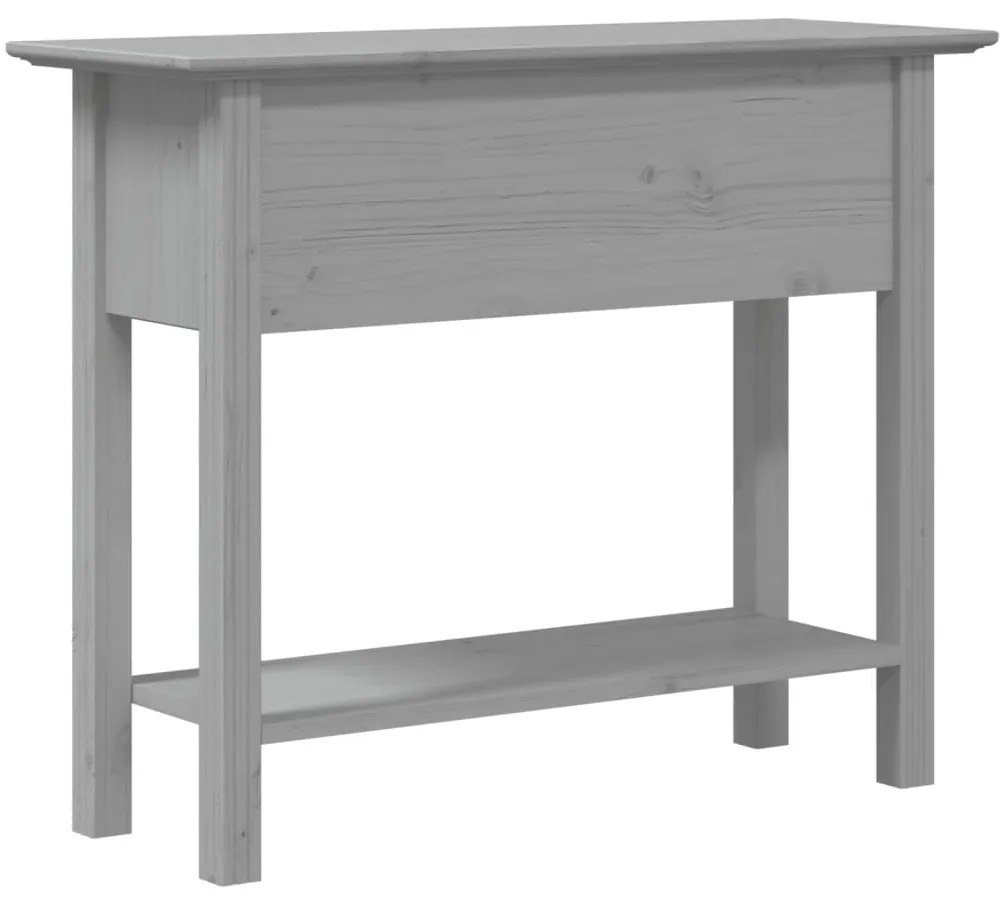 vidaXL Τραπέζι Κονσόλα BODO Γκρι 91x35x74 εκ. Μασίφ Ξύλο Πεύκου