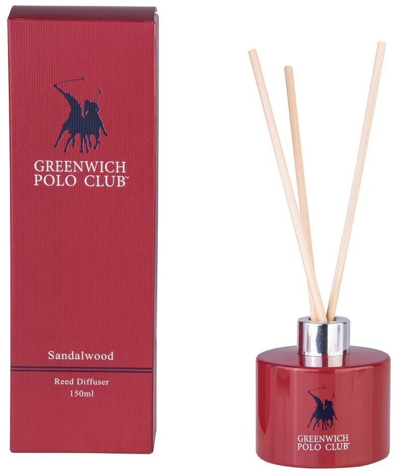 Αρωματικό Χώρου Με Sticks 3003 Sandalwood 150ml Greenwich Polo Club Glass