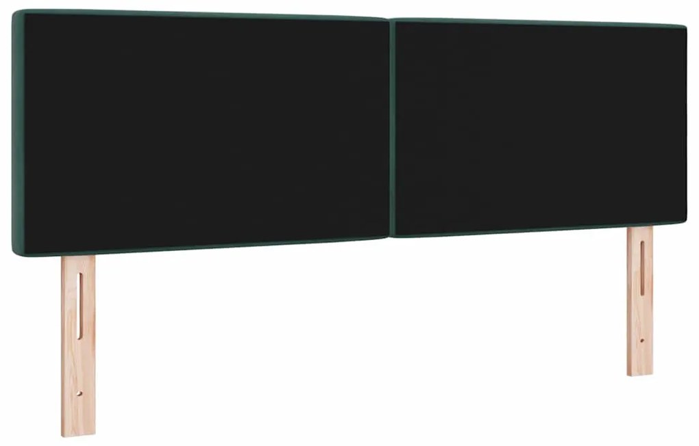 vidaXL Βελούδινο Κεφαλάρι Argyle Σκούρο Πράσινο 160 cm Βελούδο