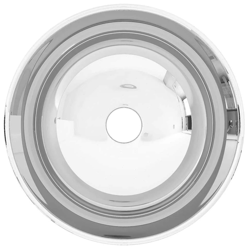 vidaXL Νιπτήρας Ασημί 28 x 10 εκ. Κεραμικός