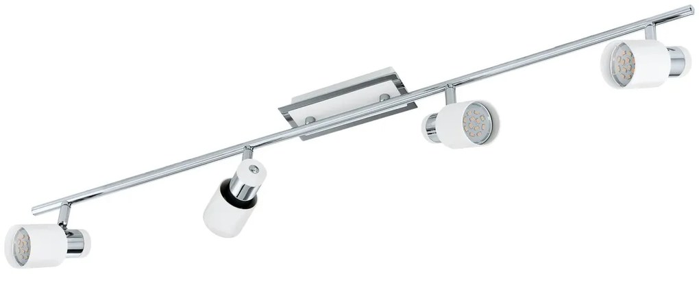 Φωτιστικό Σποτ Eglo 92087 DAVIDA Λευκό (White)|Χρώμιο (Chrome) 3000K