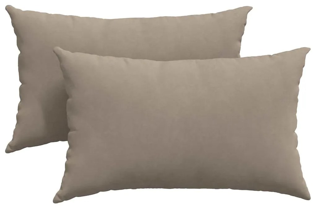 vidaXL Μαξιλάρι Καναπέ 2 pcs Taupe 50 x 30 cm ύφασμα