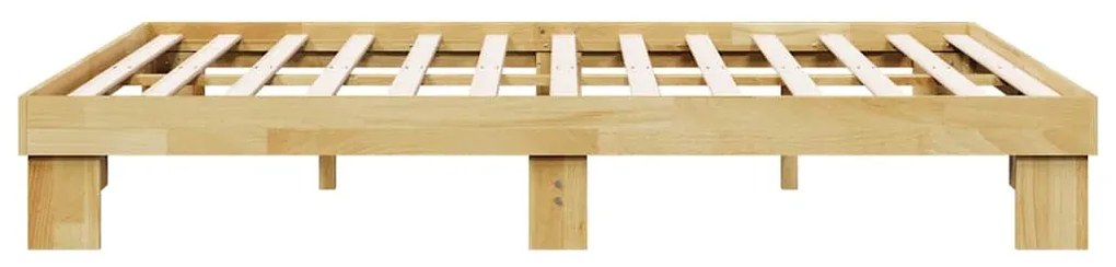 Πλαίσιο κρεβατιού χωρίς στρώμα 150x200 cm μασίφ ξύλο δρυς 851952