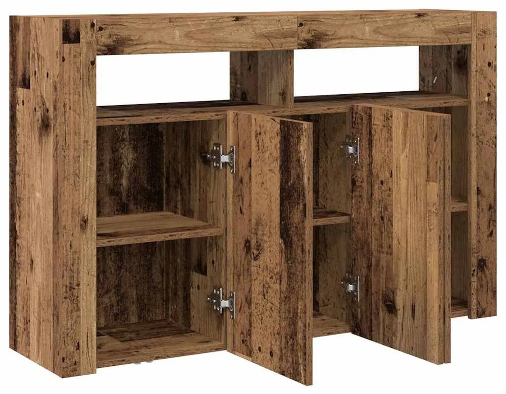 vidaXL Πλαϊνό γραφείο Παλιό ξύλο 116 x 30 x 75 εκ. Επεξεργασμένο ξύλο