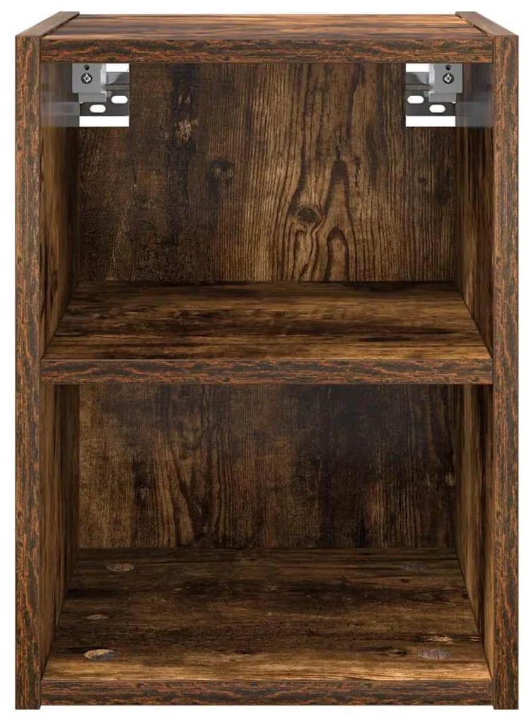 vidaXL Κρεμαστό ντουλάπι Καπνιστό Δρύς 30 x 29,5 x 40 εκ.