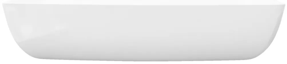 Πολυτελής Κεραμικός Νιπτήρας Μακρόστενος Λευκός 71 x 39 cm