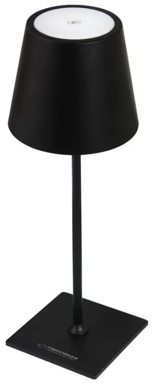 Φωτιστικό γραφείου Esperanza Miram ELD119K, 3W, 300 lm, LED, 2400 mAh, USB, 3 λειτουργίες, Μαύρο