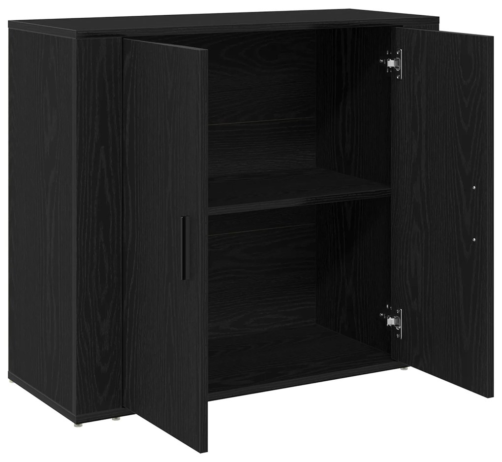 vidaXL Μπουφές Μαύρο Δρυς 80x33x70 εκ Κατασκευασμένο ξύλο