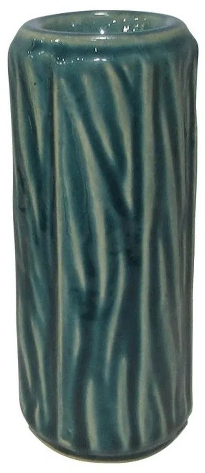Κηροπήγιο Για Ρεσώ 003-123-044 7,7x7,7x17,3cm Green Ceramic