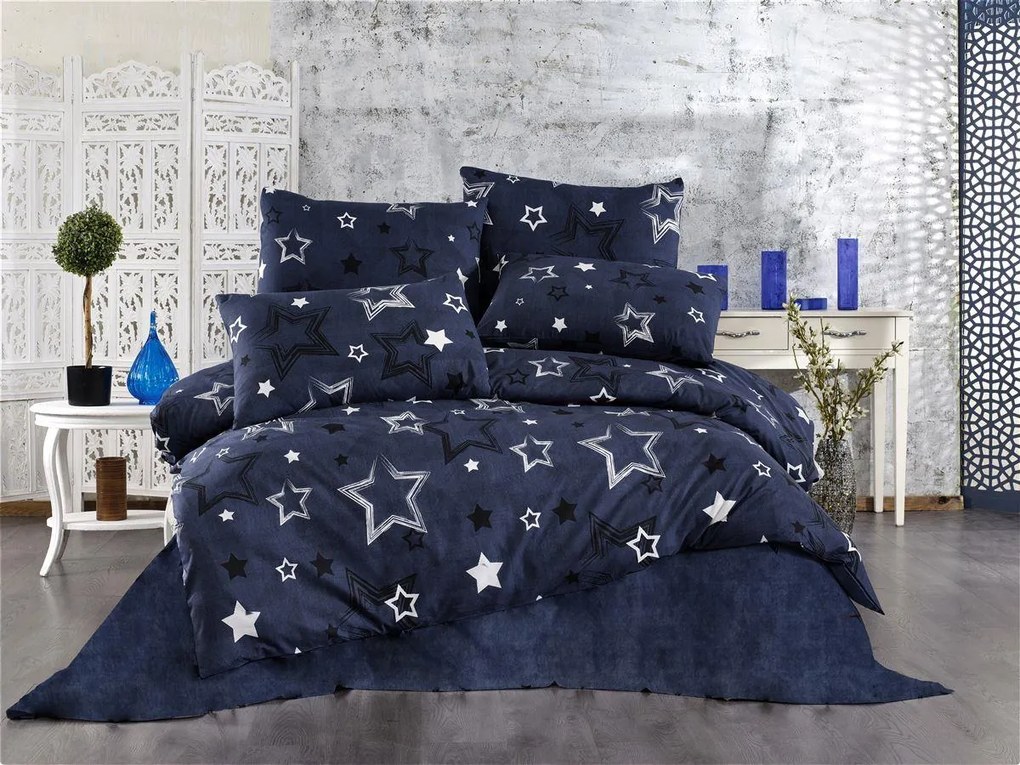 Πάπλωμα Polycotton Μονό 160x240εκ. Γαλαξίας 307 Dark Blue Dimcol