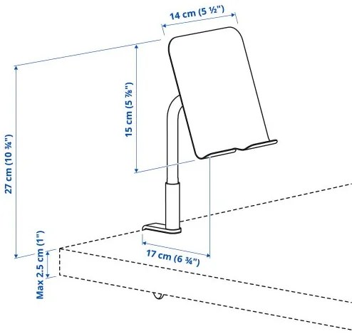 RELATERA σύνθεση γραφείου όρθια/καθιστή θέση, 117x60 cm 595.557.62