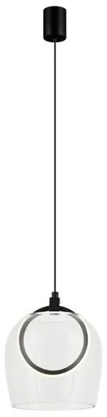 Κρεμαστό Φωτιστικό Οροφής 20cm LED 6W IP20 3000K Zambelis-23080-Διάφανο 23080