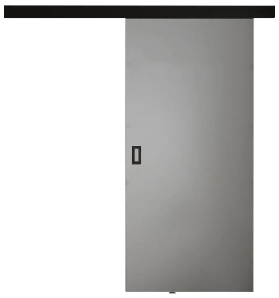Συρόμενες πόρτες Dover 168, 24 kg, Γραφίτης, Πλαστικοποιημένη μοριοσανίδα, Γκρι, Αλουμίνιο | Epipla1.gr