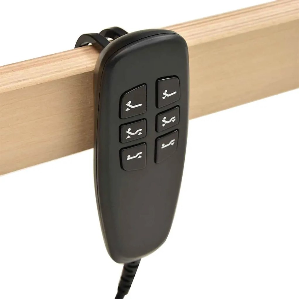 vidaXL Βάση κρεβατιού με λάμες Καφέ 80 x 190 cm Στερεό Ξύλο Μηλιάς