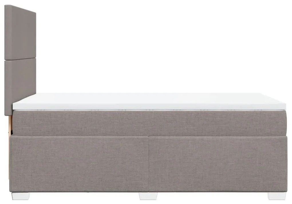 ΚΡΕΒΑΤΙ BOXSPRING ΜΕ ΣΤΡΩΜΑ TAUPE 100 X 200 ΕΚ. ΥΦΑΣΜΑΤΙΝΟ 3290396