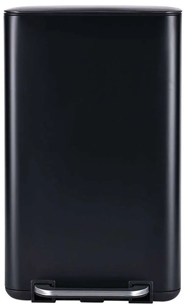 Κάδος Απορριμμάτων Cubic Soft Close 01-20996 36,2x33,5x62,1cm 30lt Black Estia Metal
