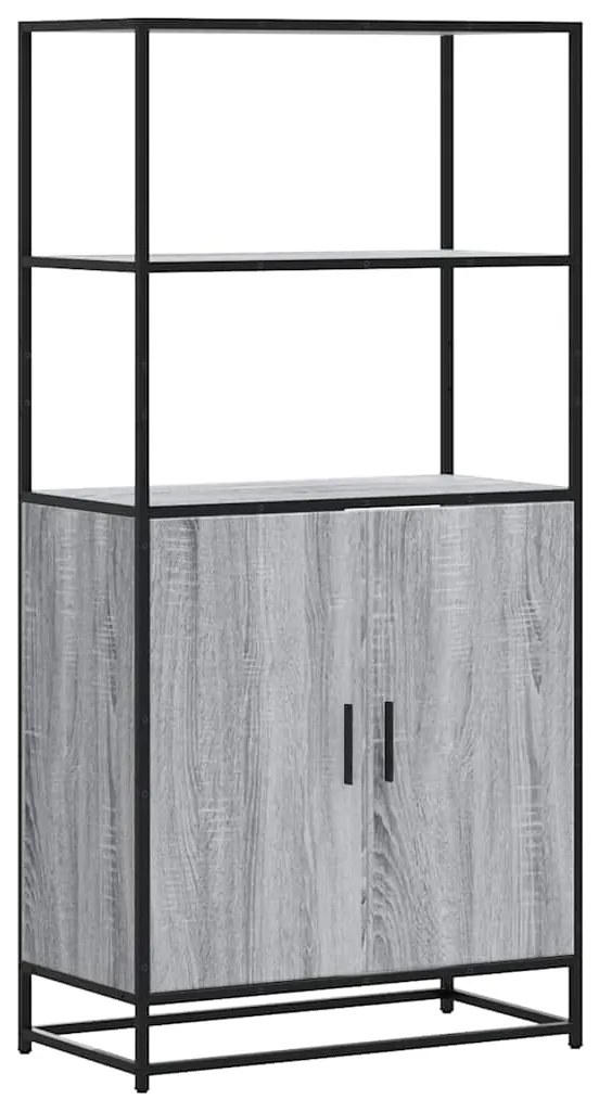 Highboard Grey Sonoma Κατασκευασμένο ξύλο και μέταλλο - Γκρι