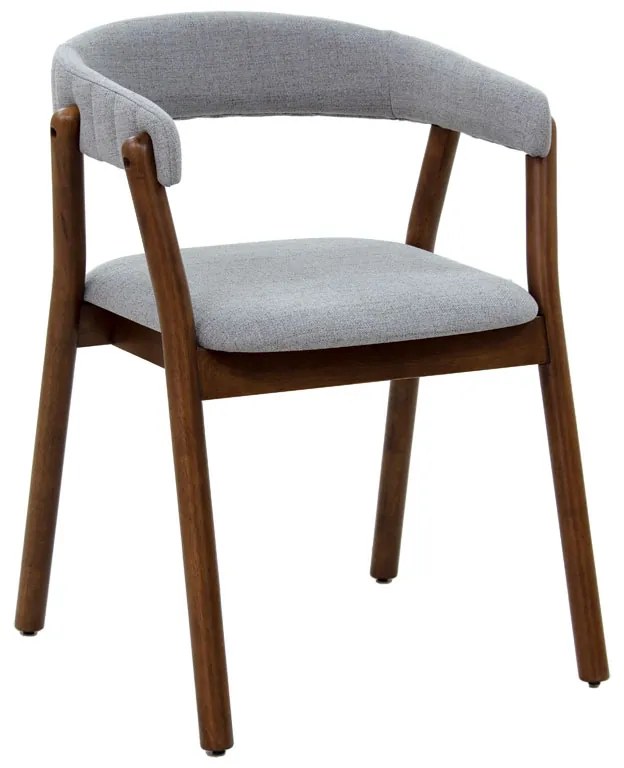 Intrahome Πολυθρόνα Karma Intrahome γκρι ύφασμα-rubberwood καρυδί πόδι | SKU: INTRAPA-108111124