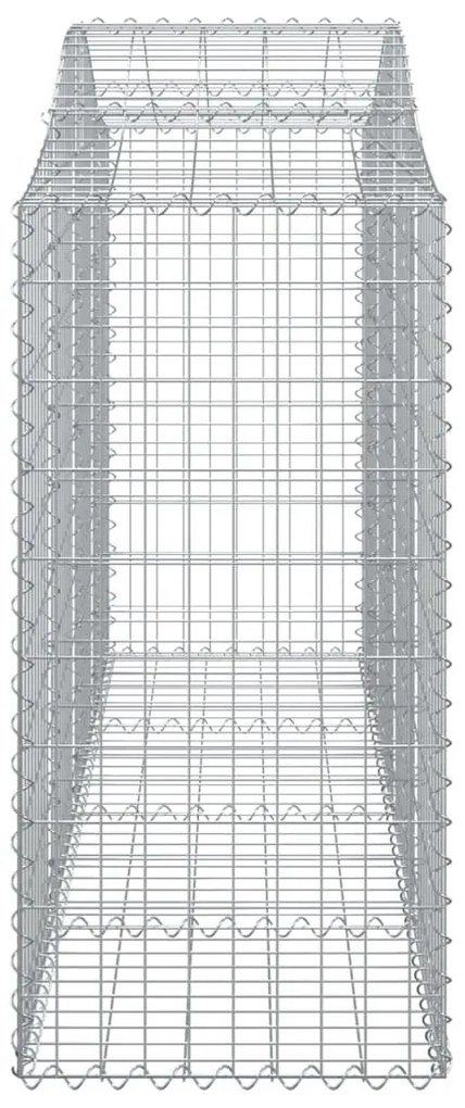 vidaXL Συρματοκιβώτιο Τοξωτό 200x50x100/120εκ. από Γαλβανισμένο Χάλυβα