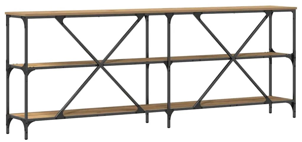 vidaXL Τραπέζι κονσόλας με ράφι Άλλο artisan δρυς 180 x 30 x 75 εκ