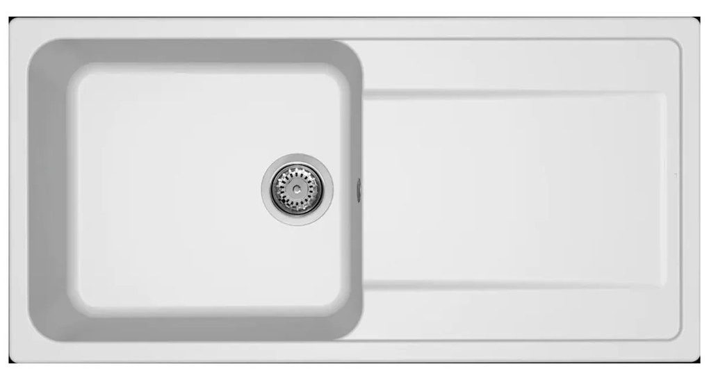 Νεροχύτης κουζίνας LIFE 480 Bianco 68 ELLECI 100x50cm