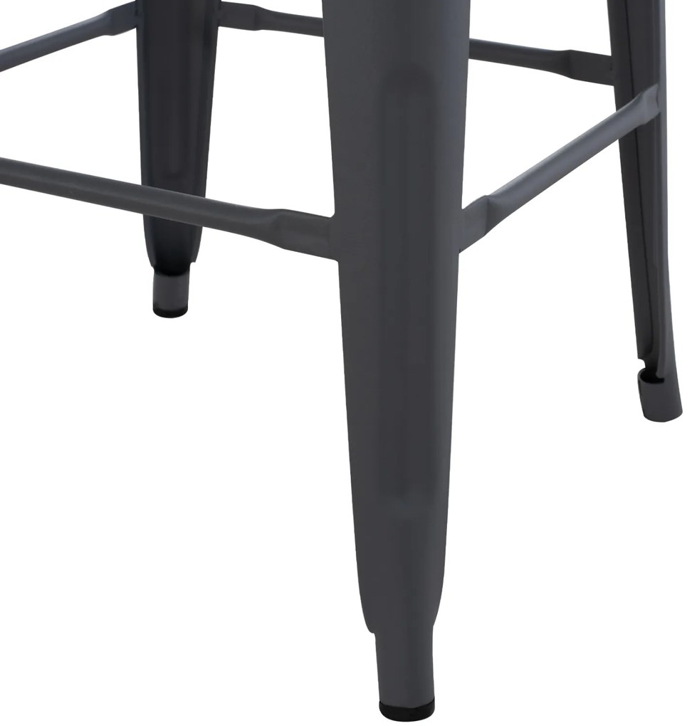 ΣΚΑΜΠΟ ΜΠΑΡ ΜΕΤΑΛΛΙΚΟ MELITA-PRO HM8642.50 ΣΕ ΓΚΡΙ 43x43x78Υεκ. (1 Τεμμάχια)