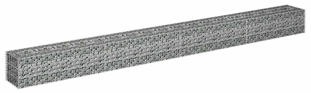 vidaXL Συρματοκιβώτιο-Γλάστρα Υπερυψωμένη 360x30x30 εκ. Γαλβ. Χάλυβας