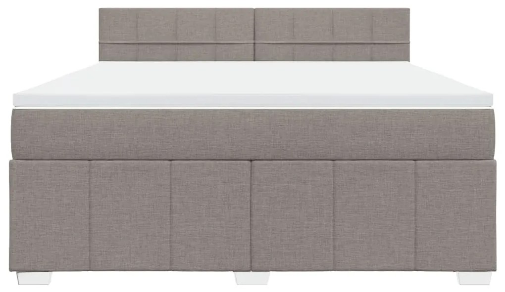 ΚΡΕΒΑΤΙ BOXSPRING ΜΕ ΣΤΡΩΜΑ TAUPE 180X200 ΕΚ. ΥΦΑΣΜΑΤΙΝΟ 3287151