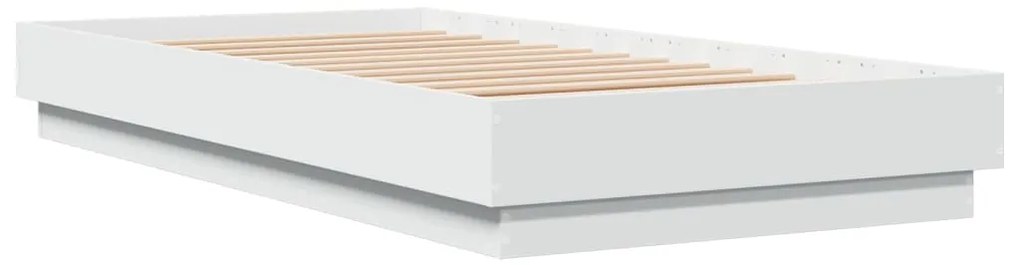 vidaXL Πλαίσιο Κρεβατιού Λευκό 75 x 190 εκ. από Επεξεργασμένο Ξύλο