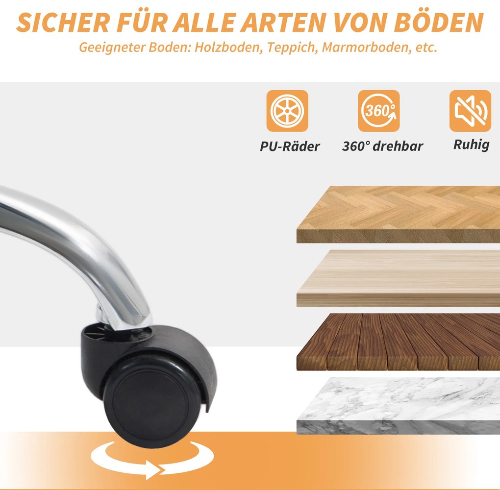 HOMCOM Καρέκλα γραφείου Εργονομική καρέκλα γραφείου με οσφυϊκή υποστήριξη, Αναδιπλούμενα μπράτσα, Υποπόδιο Ανοιχτό καφέ