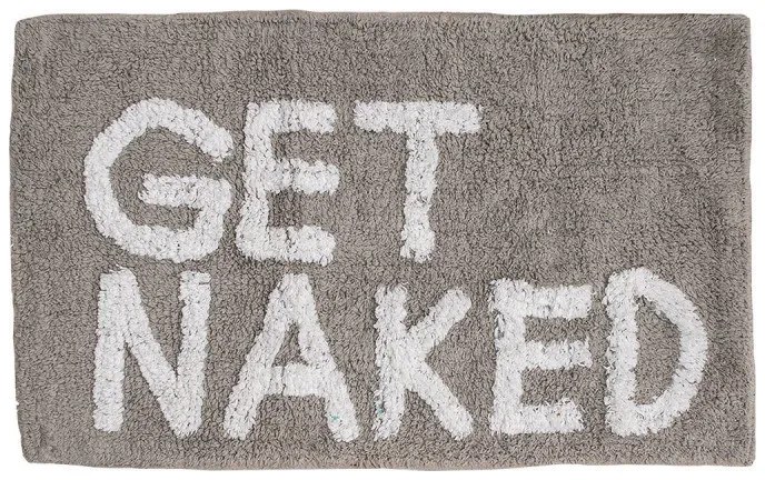 ESTIA ΤΑΠΕΤΟ ΜΠΑΝΙΟΥ GET NAKED ΒΑΜΒΑΚΕΡΟ 80x50cm ΓΚΡΙ