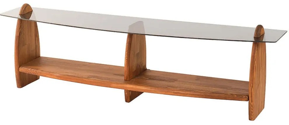 Έπιπλο Τηλεόρασης Surf 552NOS1534 160x35x45cm Chestnut-Fume