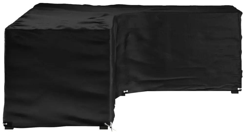 vidaXL Κάλυμμα Επίπλων Κήπου Σχήματος Γ με 18 Κρίκους 285x220x80 εκ.